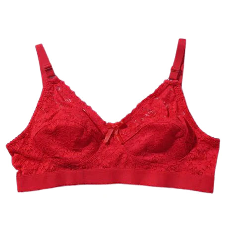 01A Galaxy Lace Comfortable Bra - Red (B221)