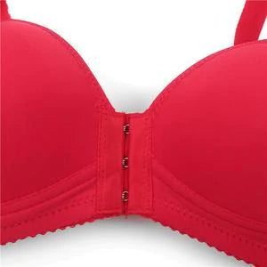 01A Front Open Non-Wired Thin Padded Cotton Bra