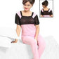01A Silk Pajamas for Women Comfy Two Piece Set Ladies Nightdress