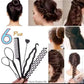 Hairstyle Braiding Tools Pull-through Hair Needle Dispenser Hair Comb