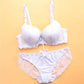 01A Women's Lace Decorated Breathable Bra Set