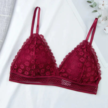 01A Push Up Lace Bralette Bra with removable Pads (7345)