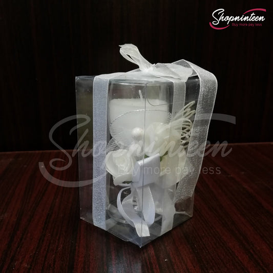 Beautiful Flower Candle Gift