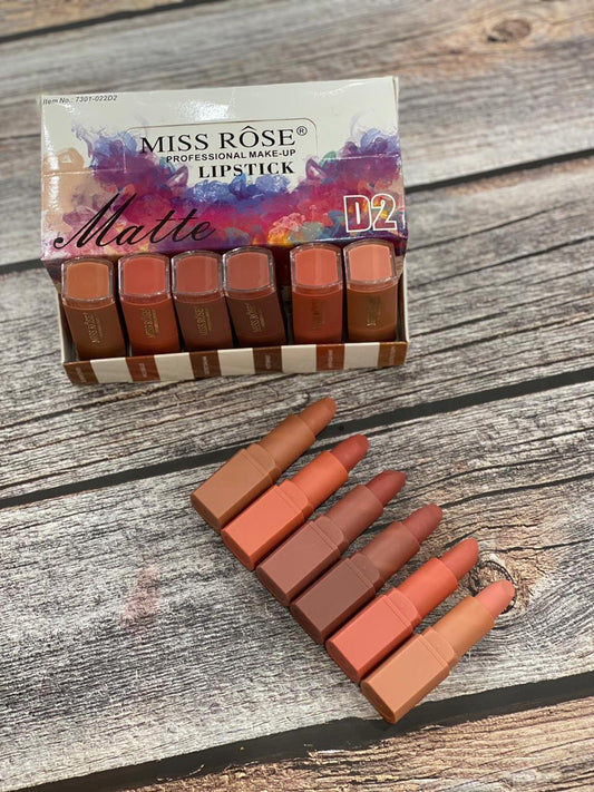 Miss Rose Matte lipsticks (set of 6)