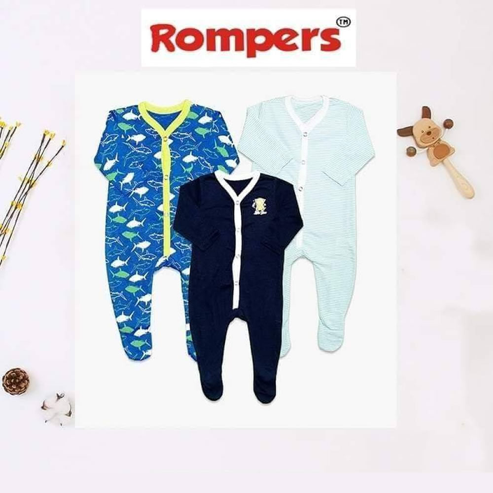 SLEEP SUIT PACK OF 3 For SIZE NEW BORN TO 3 YEARS Deal 3