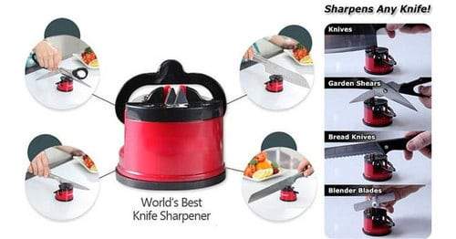 Safe and secure knife sharpener