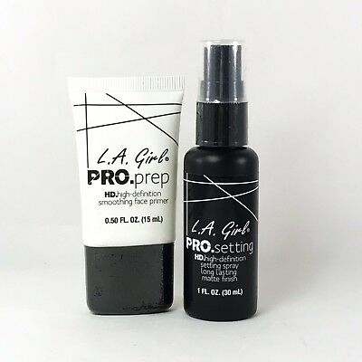 LA Girl PRO Prep HD Face Primer & Makeup Setting Spray SET