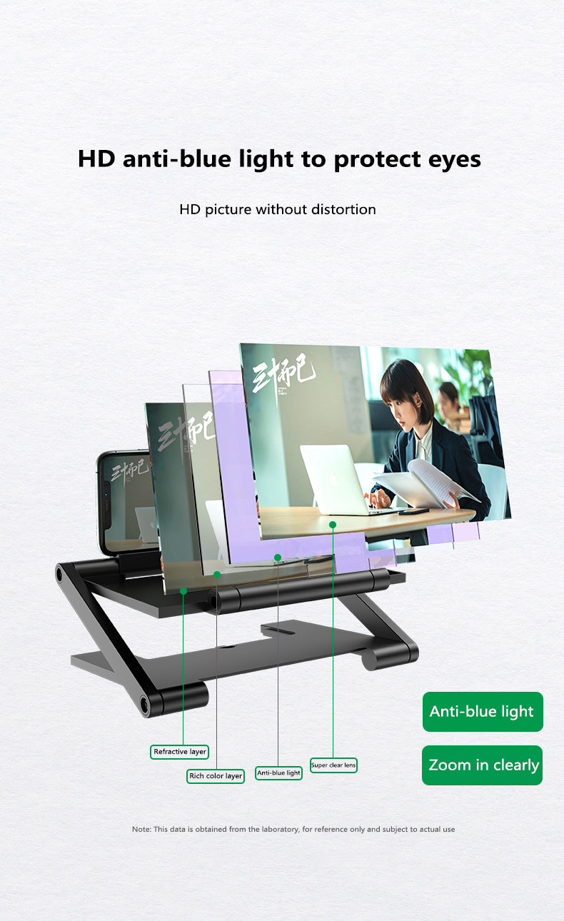 3D HD Screen Amplifier Mobile Phone