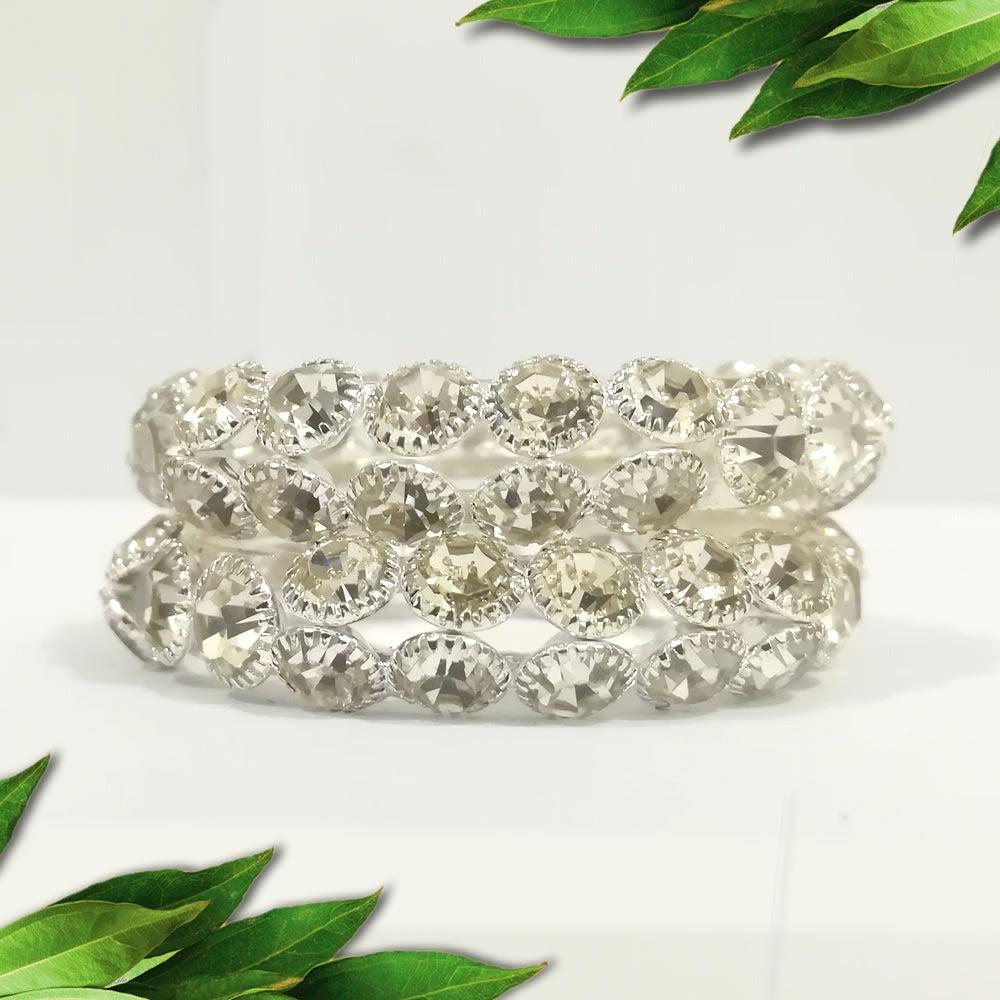 Amazing silver daimond Bangles small baby Pack of 2