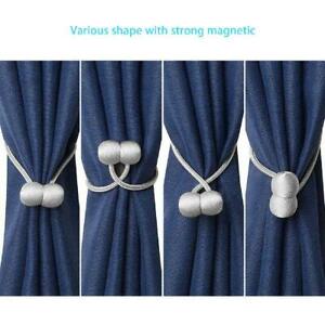 Magnetic pearl ball curtain clip