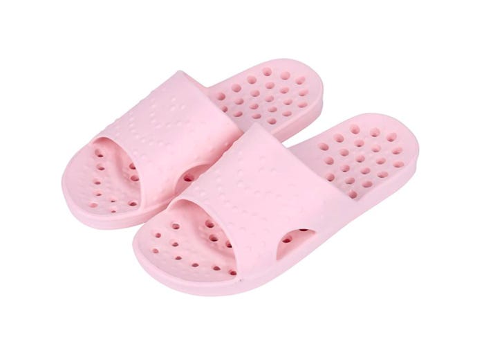 Shevalues Shower Shoes for Women Quick Drying Pool Slides Beach Sandals with Drain Holes