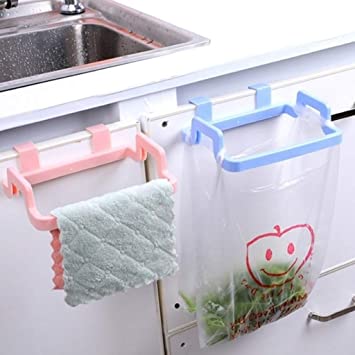 Garbage Bag Holder Dustbin & Towel Rack