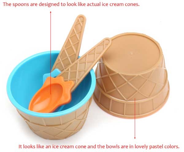 Ice Cream Cup with Spoon