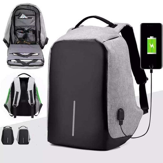 Waterproof Anti Theft USB Charging Anti-Cut Shock Proof Sports Backpack