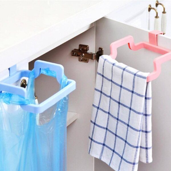 Garbage Bag Holder Dustbin & Towel Rack