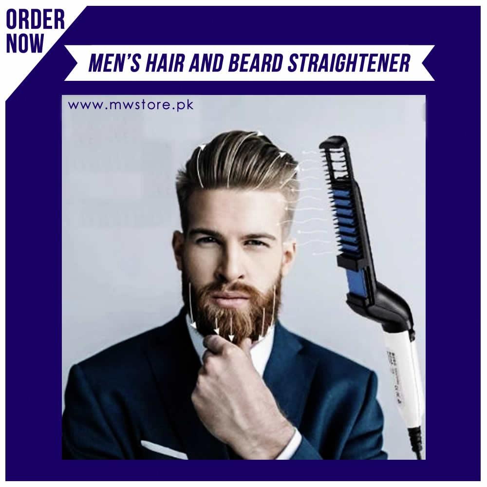 MEN'S  HAIR AND BEARD STRAIGHTENER