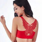 01A Butterfly Embroidery Bra / Panty Set + Front Closure Seamless Padded Bra