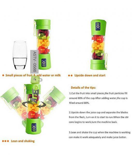 Mini Portable Fruit Juicer Machine