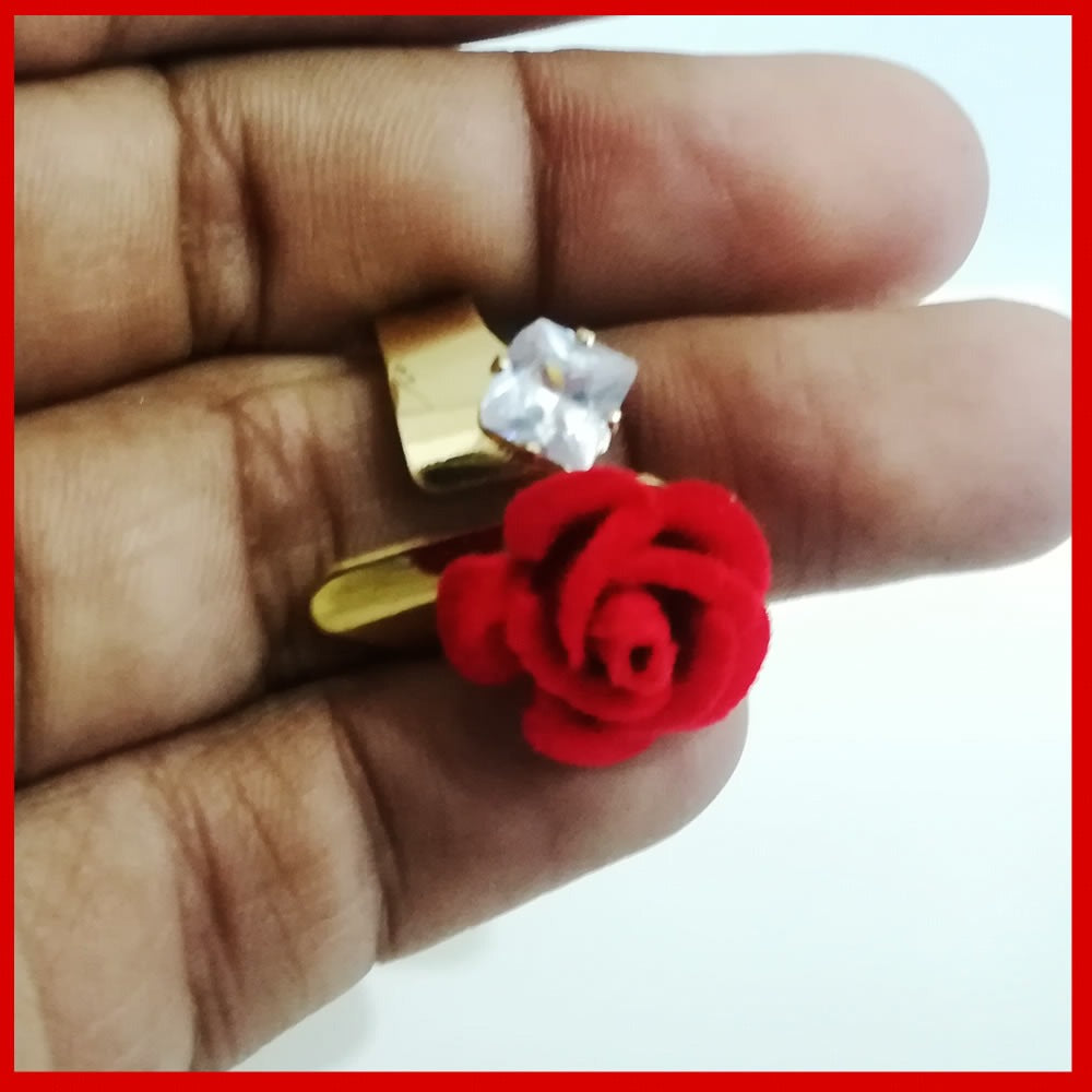 2in1 Red Rose Ring