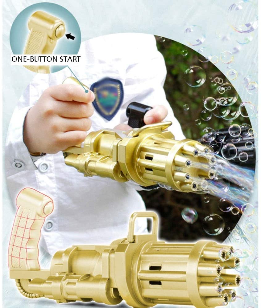 Automatic Gatling Bubble Gun Toys