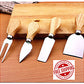4 Pcs Cheese Knife Set with Bamboo Handle