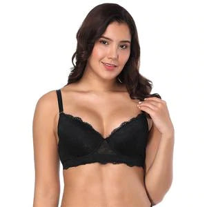 01A Ladies Full Lace Underwire Push Up Bra