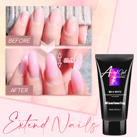Miss cheering Nail Gel Quick Building Finger Extension Acryl Gel Without Nail Form Poly
