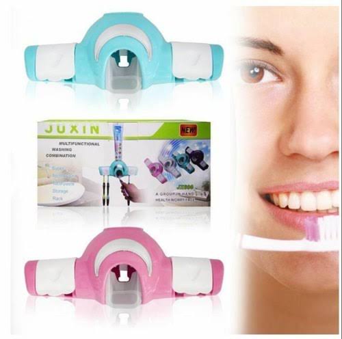 Toothpaste Dispenser with Tooth brush holder Juxin