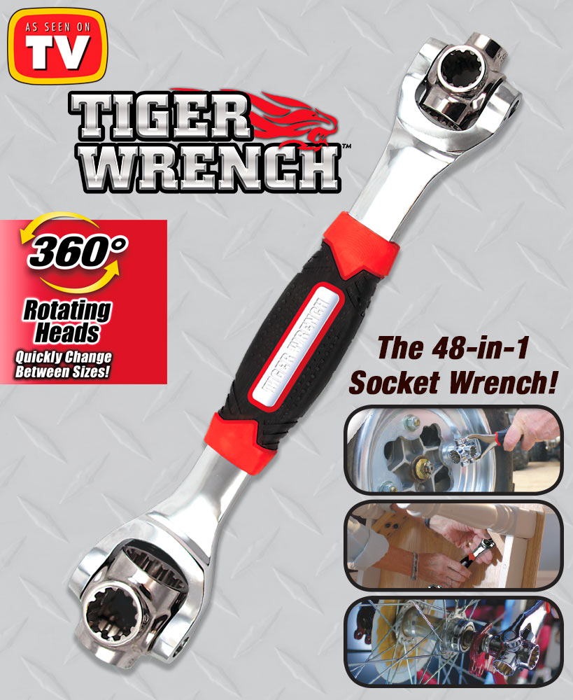 ORIGINAL TIGER WRENCH Universal Grip 48 in 1 Tools Socket