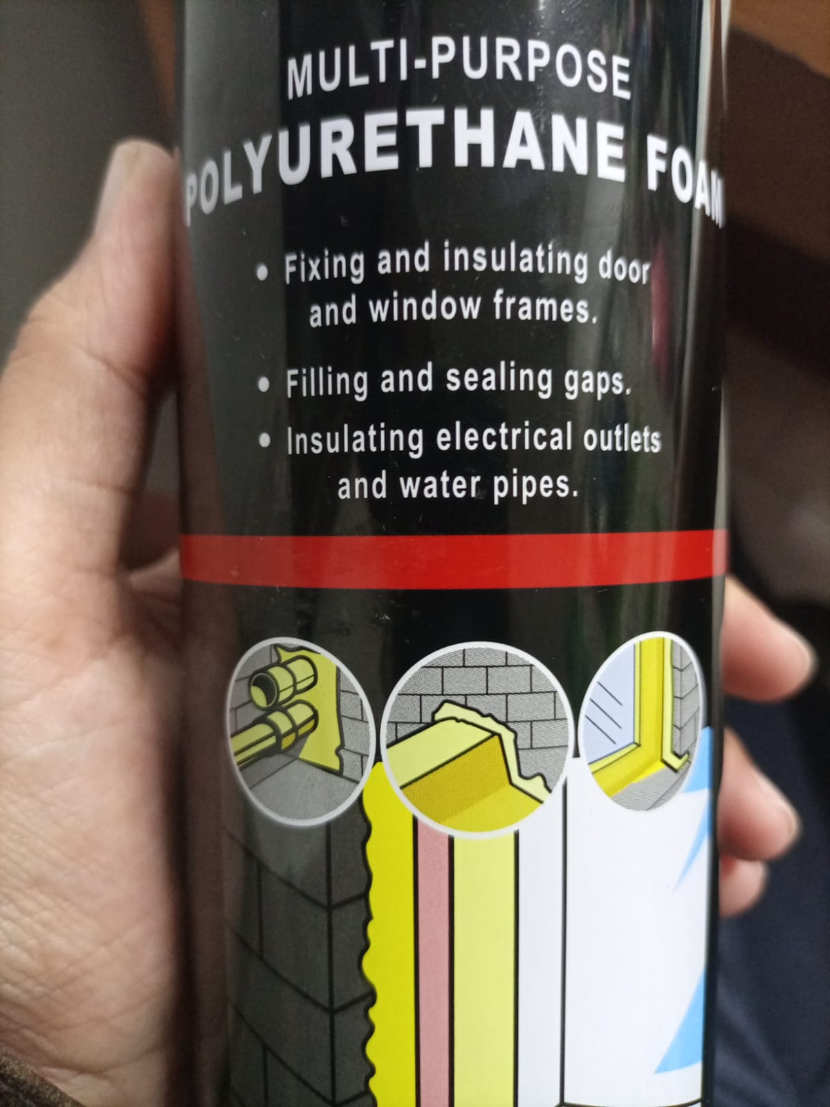 Polyurethane Foam Spray and Straw Dual Action
