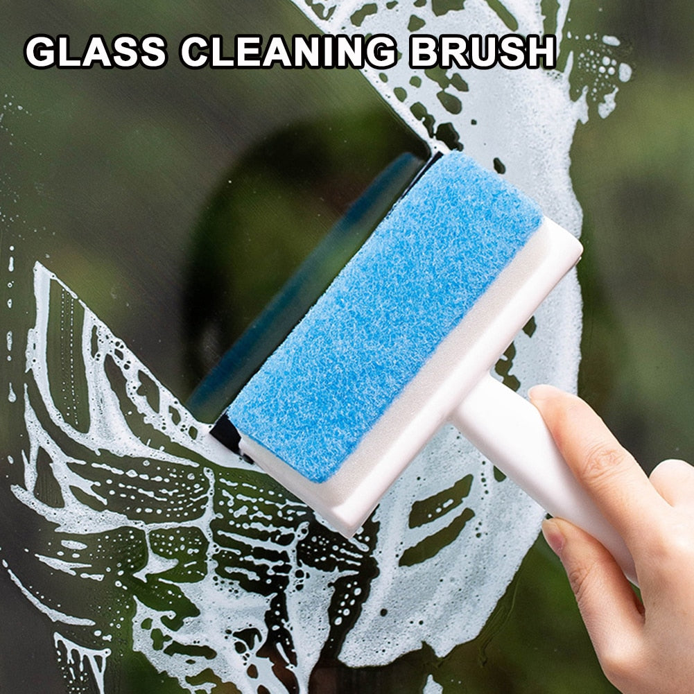 Glass Cleaner 2 In 1 Glass Cleaning Towel Brush Brush Cleaning Mirror