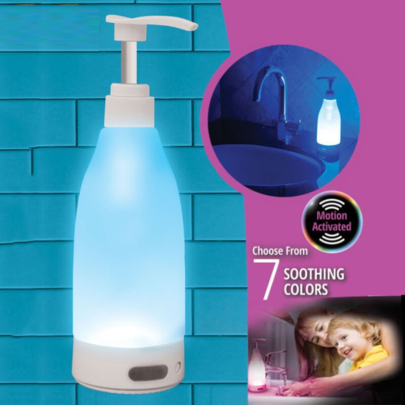 Lighted Liquid Soap Bottle Brite Dispenser