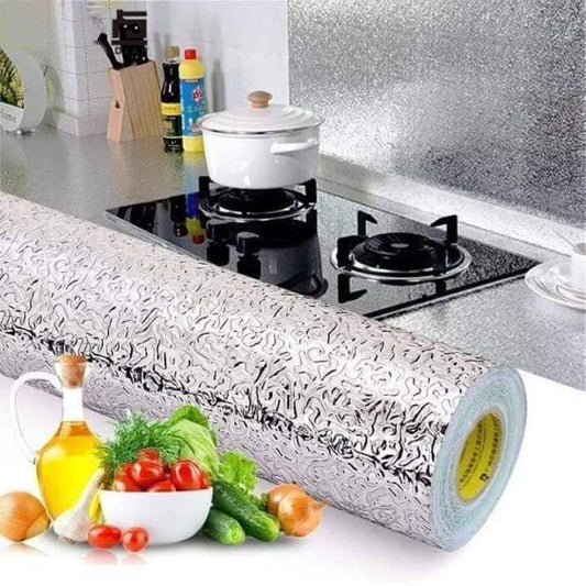 Kitchen Oil Proof Self Adhesive Aluminum Foil Stickers