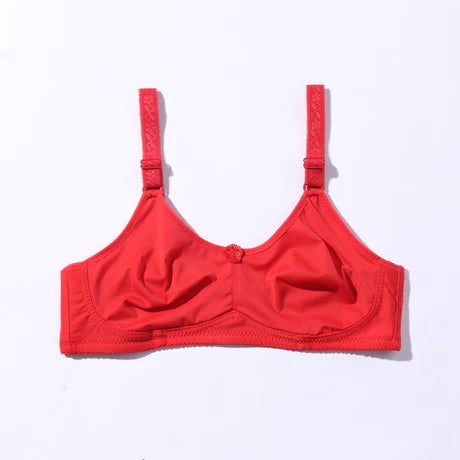 01A Non Padded Non Wired Milky Bra - Red (999)