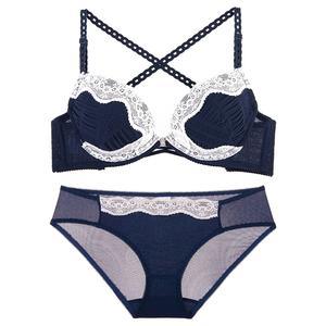 01A Women Removable Pads Front Closure Bra Panty