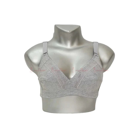 01A Front Lace Non Padded Non Wired Bra (21590)