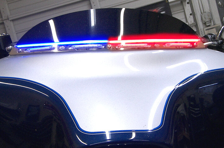 Car Dashboard Police Strip Light Red and Blue Flexible