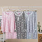 01A Women's Trim Lace Design Pajama's Set