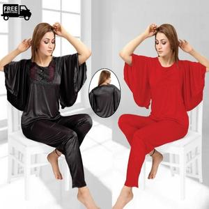 01A Women's 100% Silk Pajama Set - Luxury Sleepwear Pjs