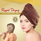 RAPID DRYING HAIR TOWEL ( PACK OF 2)