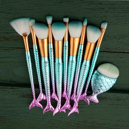 Mermaid Makeup Brush set