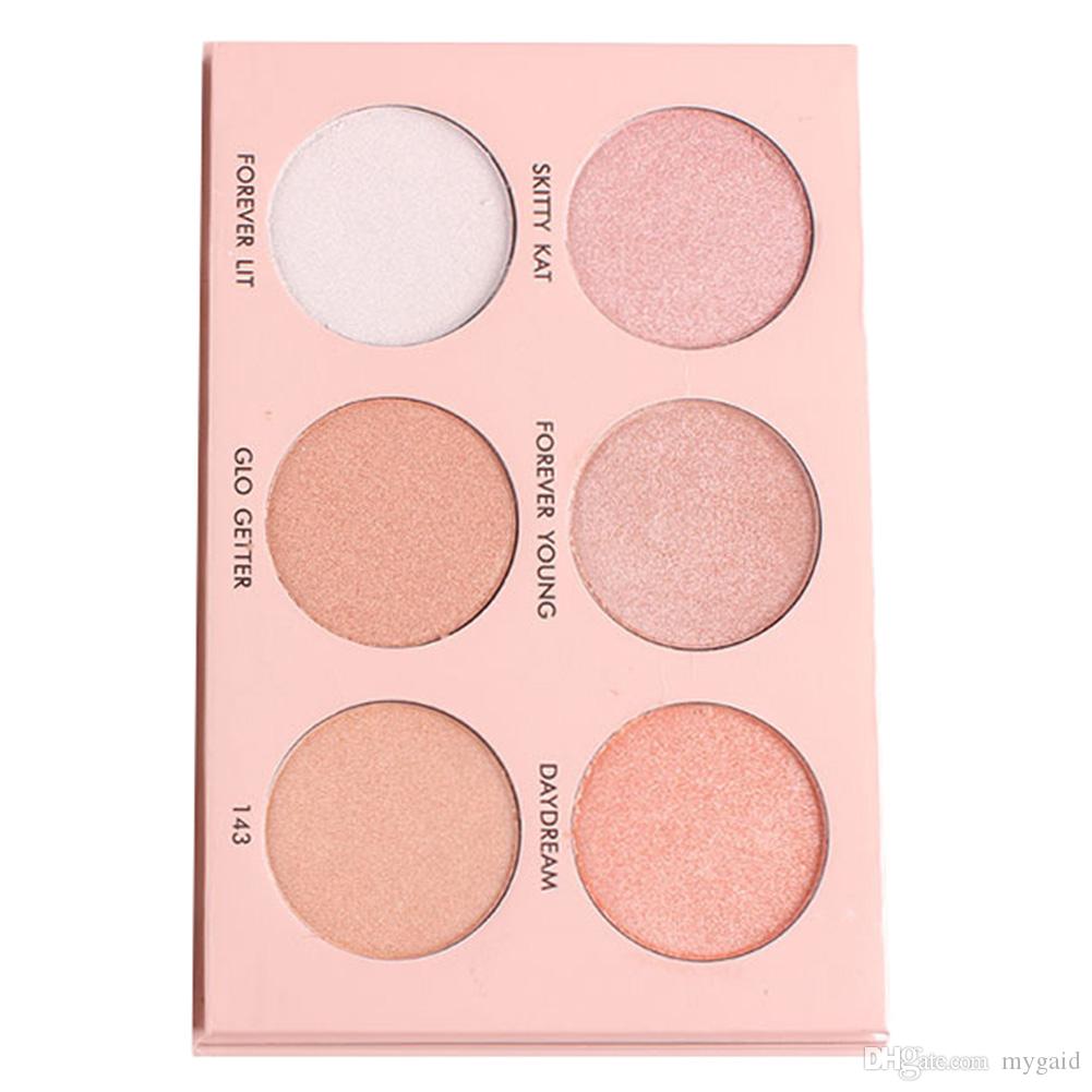 Miss Rose 6 Colors Faced Makeup Bronzers Highlighters illuminator Palette