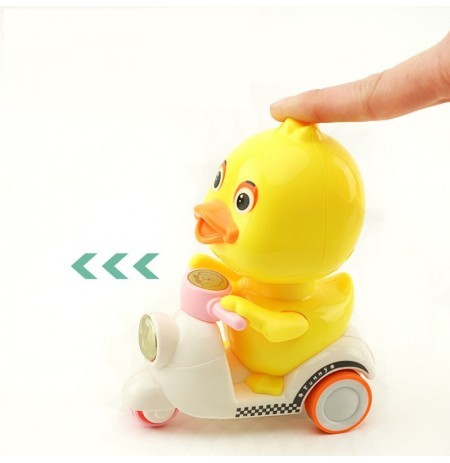 Funny Duck On Bike