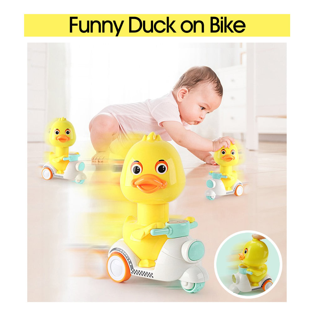 Funny Duck On Bike