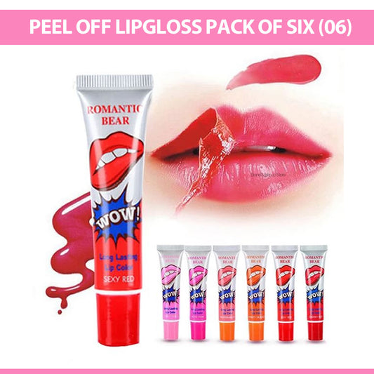Peel off Lipgloss Pack of Six (06)