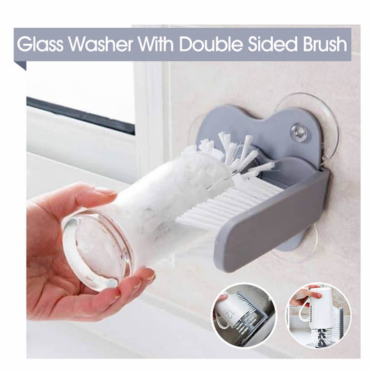 Glass Washer with double sided brush